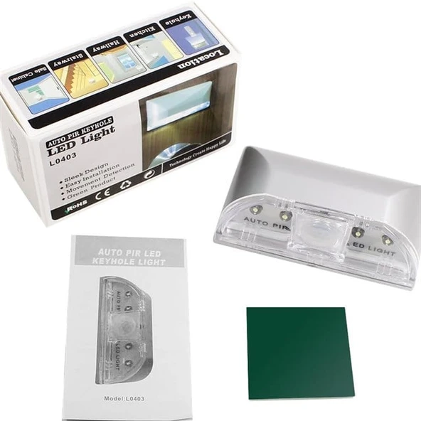Powermaster PM-37708 Hareket Sensörlü 4 LED'li Pratik Aydınlatma - Resim 3