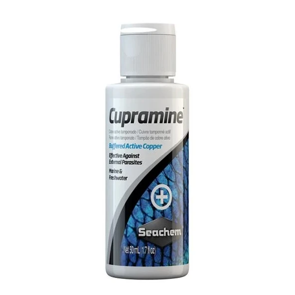 Seachem Cupramine 50 Ml Dış Parazit İlacı ürün görseli 1
