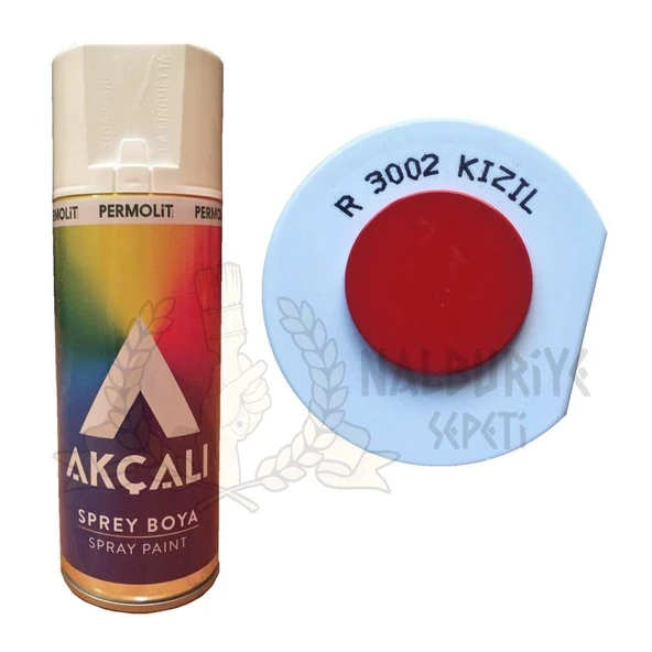 Akçalı Akrilik Sprey Boya KIZIL 400 ml - RAL3002 ürün görseli 1