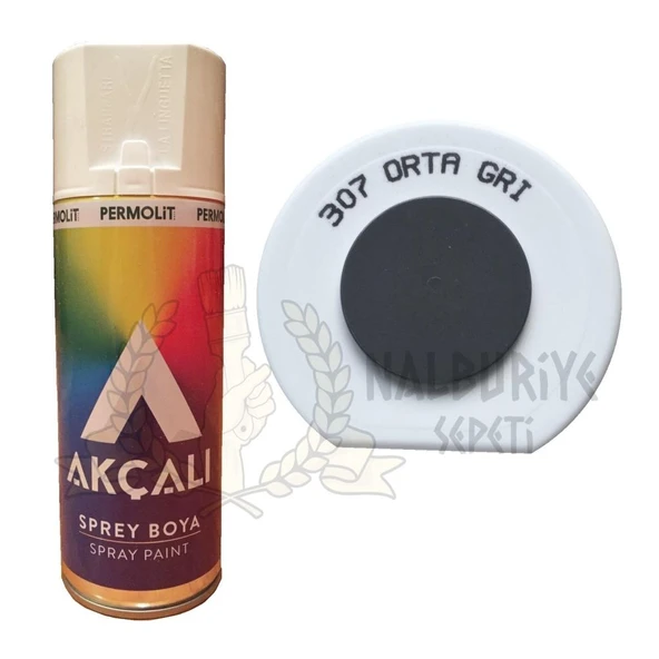 Akçalı Akrilik Sprey Boya ORTA GRİ 400 ml - RAL7015 - 307 ürün görseli 1