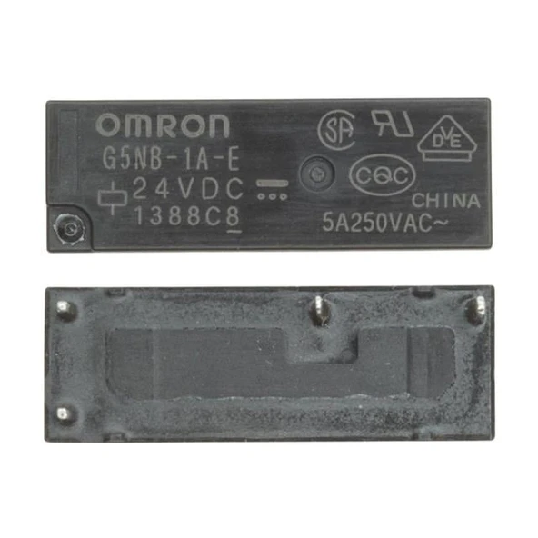 Omron G5NB-1A-E 24VDC Kart Rölesi 24 Volt 4 Pin Bacak Siyah 16X4C16 ürün görseli 1
