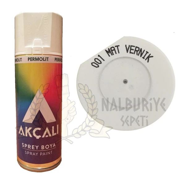 Akçalı Akrilik Sprey ŞEFFAF MAT VERNİK  400 ml - 001 ürün görseli 1