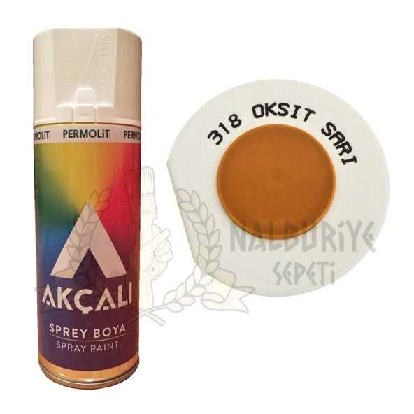 Akçalı Akrilik Sprey Boya OKSİT SARI 400 ml - 318 ürün görseli 1