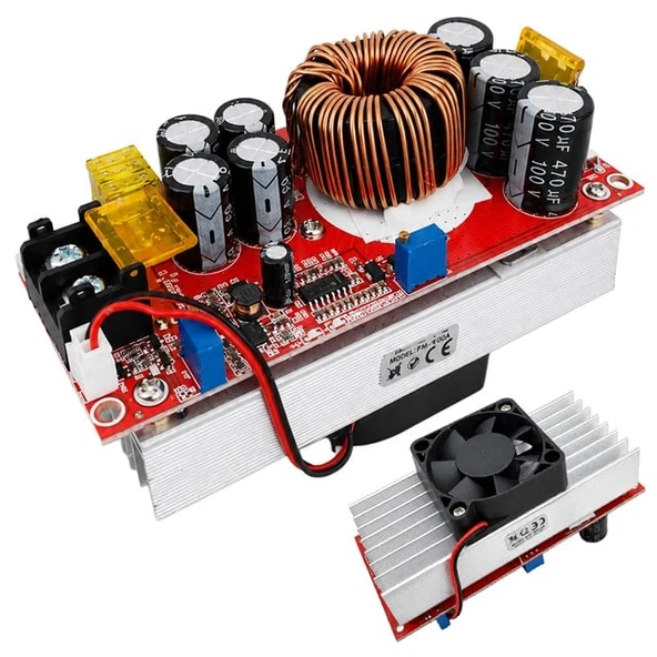 Powermaster PM-28739 1800 Watt 20 Amper 10-60V To 12-90V Ayarlanabilir Boost (Yükseltici) Modül ürün görseli 1
