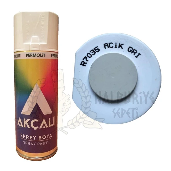Akçalı Akrilik Sprey Boya AÇIK GRİ 400 ml - RAL7035 ürün görseli 1