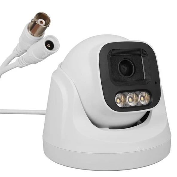 Plato PL-37711 AHD Dome Güvenlik Kamera 2MP 3.6MM 3 Warm Led Sesli Renkli Gece Görüş (Mikrofonlu) ürün görseli 1