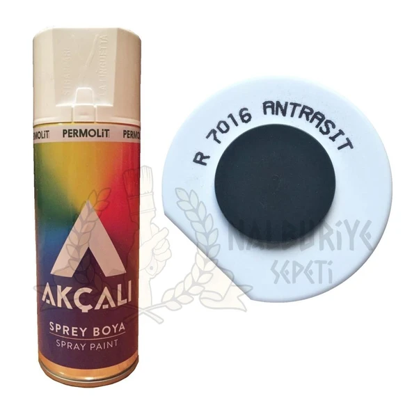 Akçalı Akrilik Sprey Boya ANTRASİT GRİ 400 ml - RAL7016 ürün görseli 1