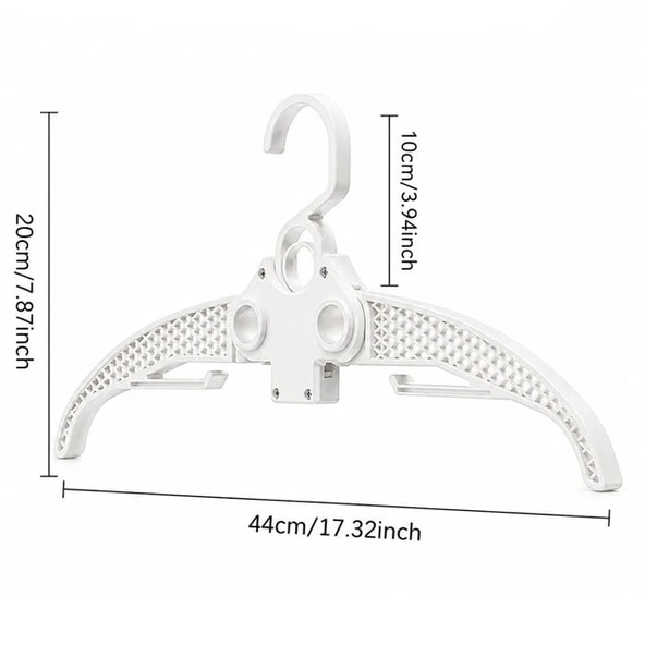 Sunup SN-37874 Katlanabilir Pratik Elbise Askısı - Resim 4