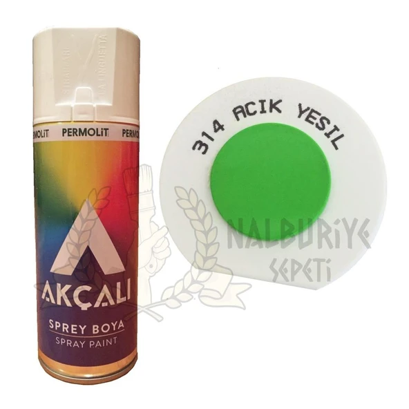 Akçalı Akrilik Sprey Boya AÇIK YEŞİL 400 ml - 314 ürün görseli 1
