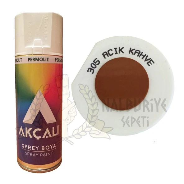 Akçalı Akrilik Sprey Boya AÇIK KAHVE 400 ml - 305 ürün görseli 1