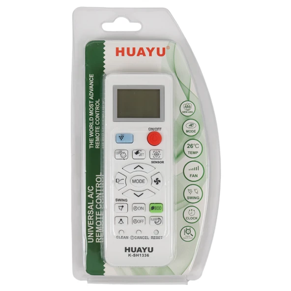 Huayu K-SH1336 Üniversal Sharp Akıllı Klima Kumandası - Resim 2
