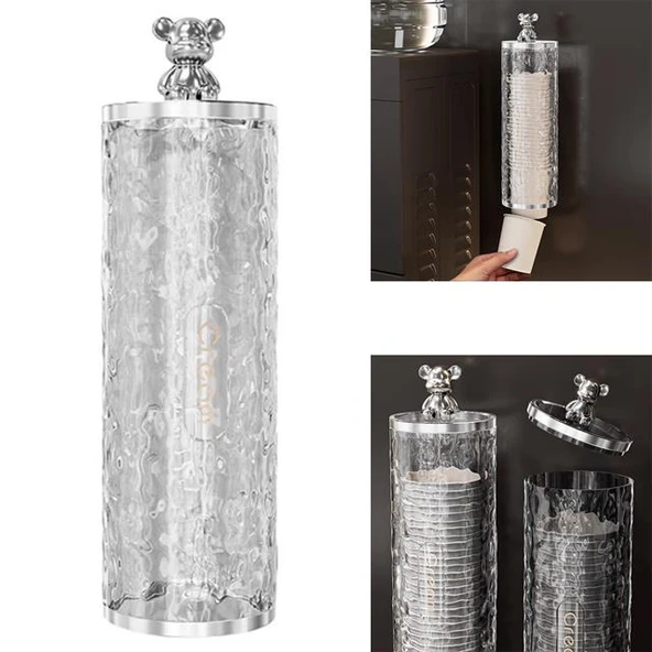 Sunup SN-27110 Kendinden Yapışkanlı Plastik - Karton Bardak Dispenseri ürün görseli 1