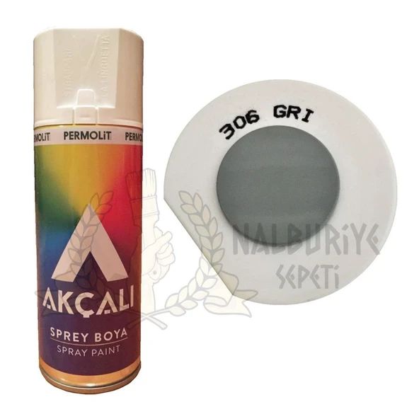 Akçalı Akrilik Sprey Boya GRİ 400 ml - 306 ürün görseli 1