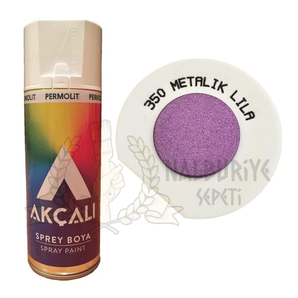 Akçalı Akrilik Sprey Boya METALİK LİLA PEMBE (Simli) 400 ml - 350 ürün görseli 1