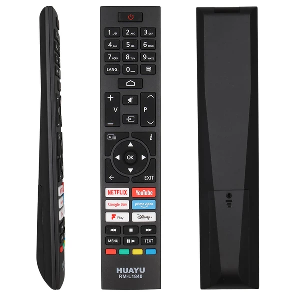 RM-L1840 Vestel Netflix Youtube Prime Video Google Play Disney+ Tuşlu LCD Led TV Kumanda ürün görseli 1