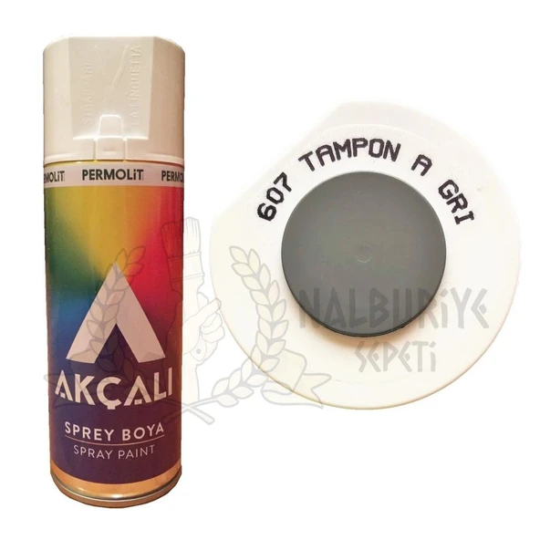 Akçalı Akrilik Sprey Boya TAMPON AÇIK GRİ 400 ml - 607 ürün görseli 1