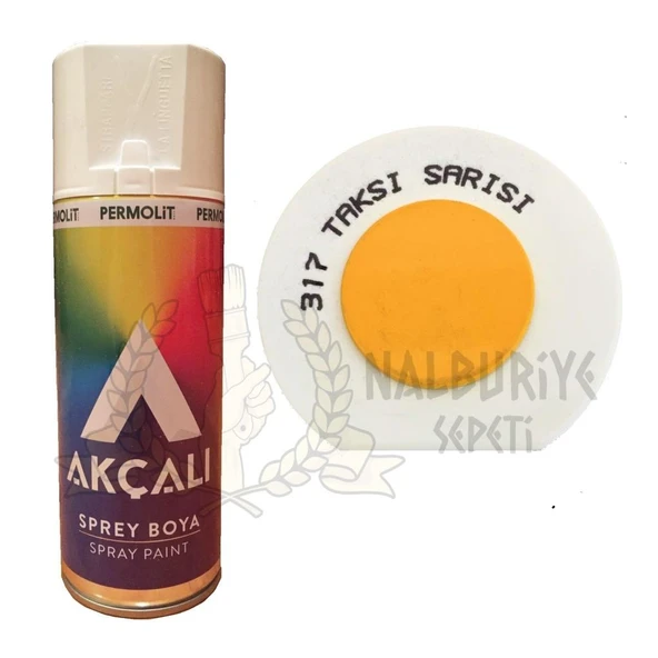 Akçalı Akrilik Sprey Boya TAKSİ SARI 400 ml - 317 ürün görseli 1