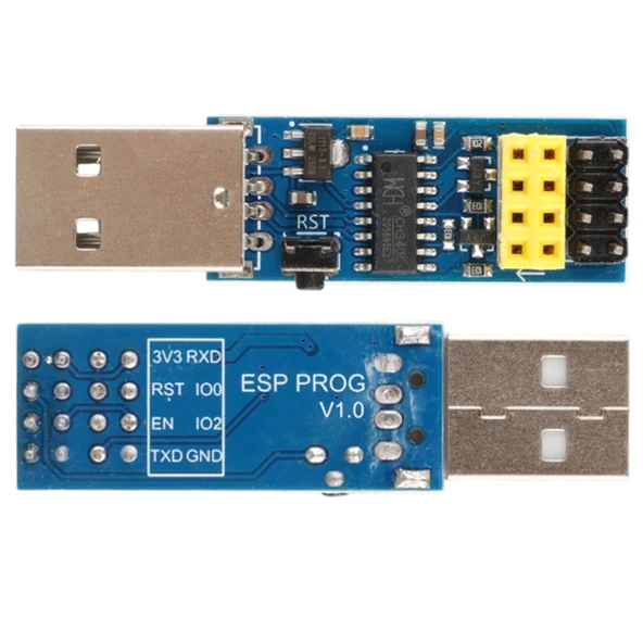 ESP-01S ESP PROG USB Programlayıcı Modül CH340C Çip Otomatik Resetli V1.0 - Resim 2