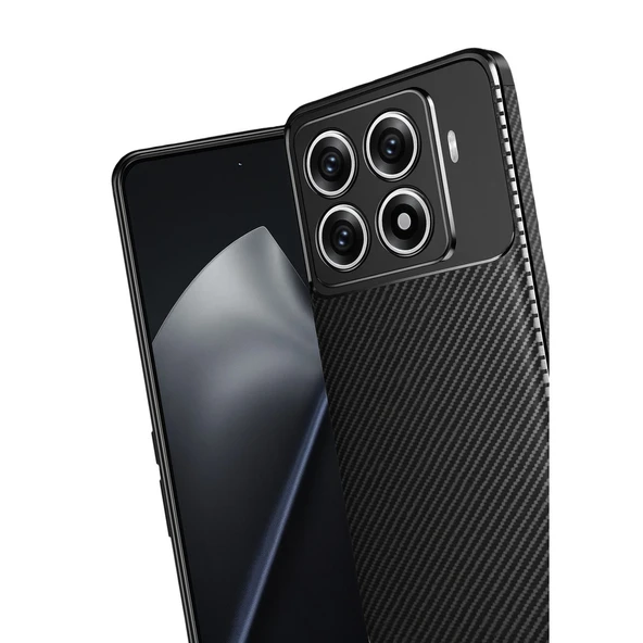 Mi 15t Pro Auto Focus Karbon Kapak - Siyah - Resim 3