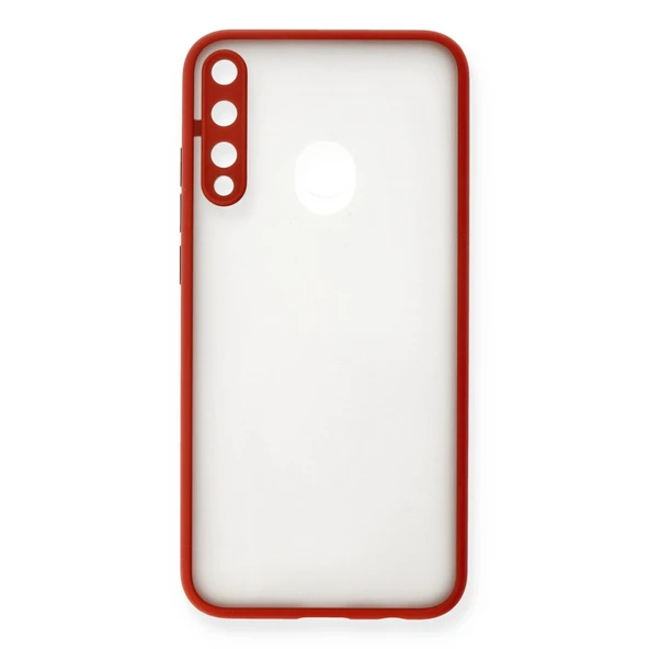 P40 Lite E Kılıf Montreal Silikon Kapak - Kırmızı ürün görseli 1