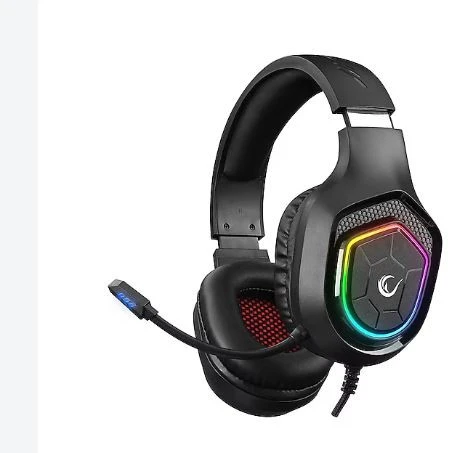 Rampage Vector RM-K90 Siyah RGB Type-C Kablolu Kulak Üstü Oyuncu Kulaklığı ürün görseli 1