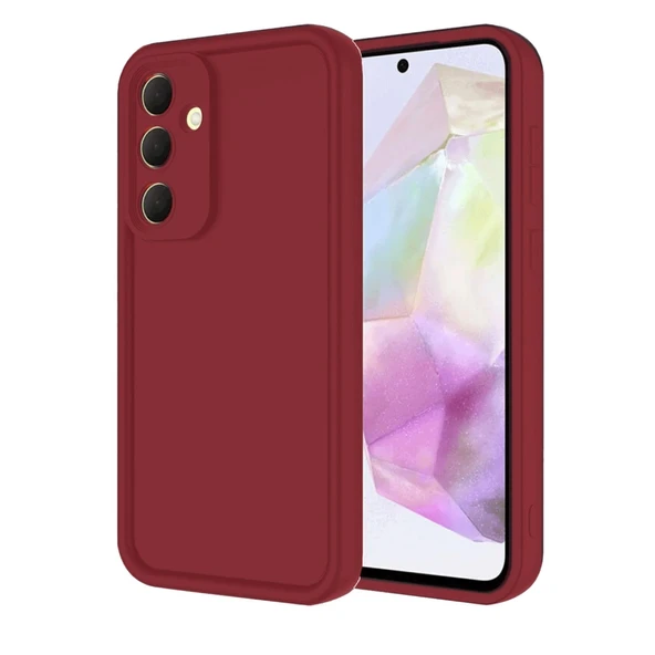 Samsung Galaxy A16 5g Kılıf Viera Silikon - Bordo ürün görseli 1