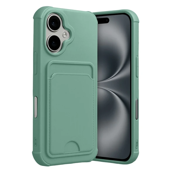 İphone 17 Kelvin Kartvizitli Silikon - Açık Yeşil ürün görseli 1
