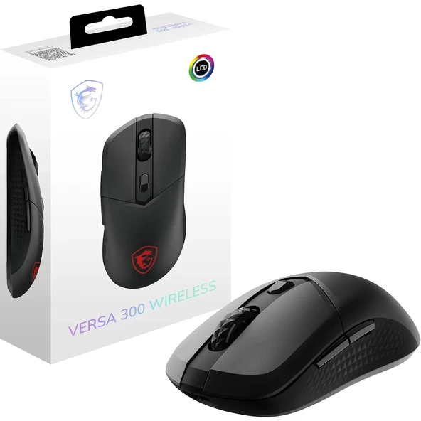 MSI GG FORGE VERSA 300 WIRELESS GAMING MOUSE MAX 8000 DPI 60GR  OPTIK SENSOR MICRO SWITCH OYUNCU FARESI ürün görseli 1