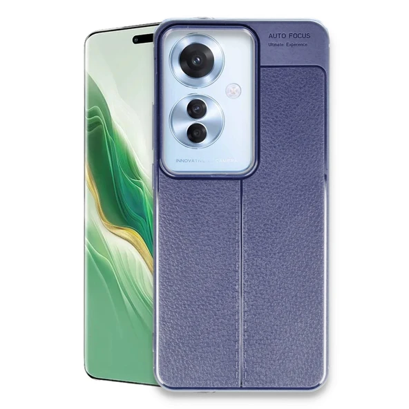 Oppo Reno 11f Kılıf Auto Focus Kapak - Lacivert ürün görseli 1