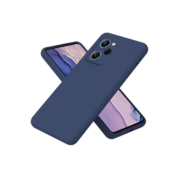Poco X5 Pro 5g Nano İçi Kadife Silikon - Lacivert ürün görseli 1