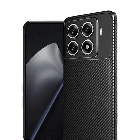 Mi 15t Pro Auto Focus Karbon Kapak - Siyah - Resim 2