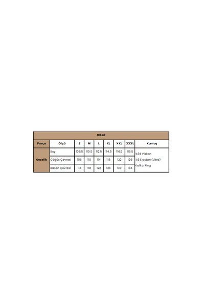Yakası Dantelli Kısa Kollu Gecelik - Resim 3