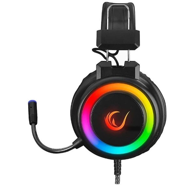 Rampage Alquist SN-R10 Siyah RGB 7.1 USB Kablolu Kulak Üstü Oyuncu Kulaklığı ürün görseli 1