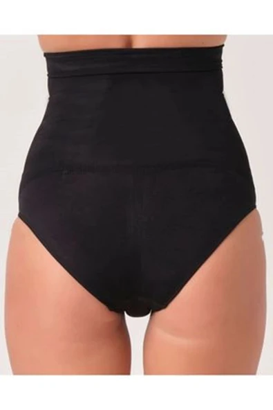 #Slip Polyamid Sıkılaştırıcı Şık Toparlayıcı Konforlu Günlük İnce Siyah Kadın Dikişsiz Slip Korse ürün görseli 1