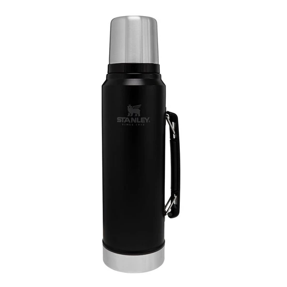 Stanley 1L Classic Legendary Bottle Matte Black - Efsane Stanley Termos Siyah ürün görseli 1