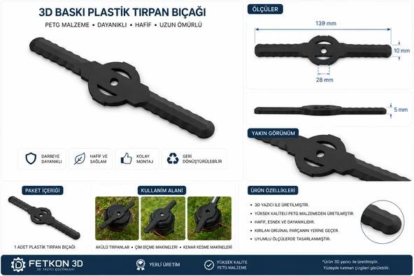 Çim biçme makinesi, plastik bıçak, 10 adet, akülü çim biçme makinesi için, akülü çim biçme makinesi, akülü çim biçme makinesi, motorlu tırpan aküsü ürün görseli 1