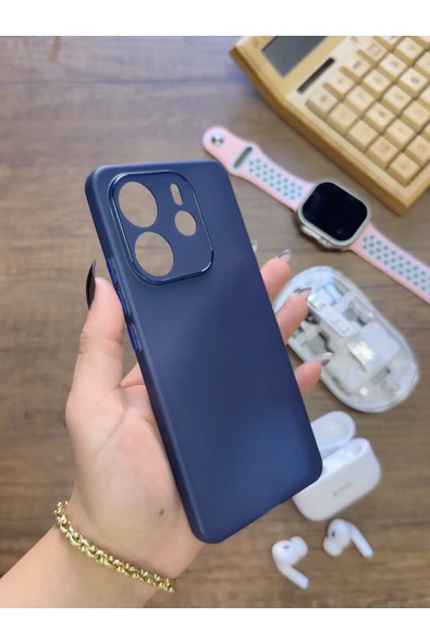 Redmi Note 14 Uyumlu Süper İnce Mat Ultra Thin Silikon Kılıf ürün görseli 1