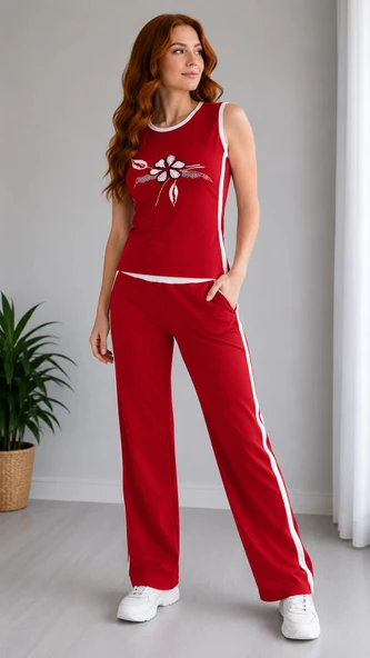 Senfoni Bayan Kolsuz Pijama Takımı 5214 ürün görseli 1