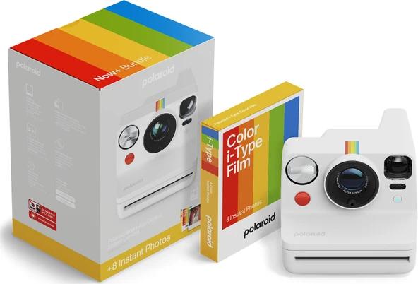 Polaroid Now+ Gen 3 Beyaz + Color Film Bundle (8 film) ürün görseli 1