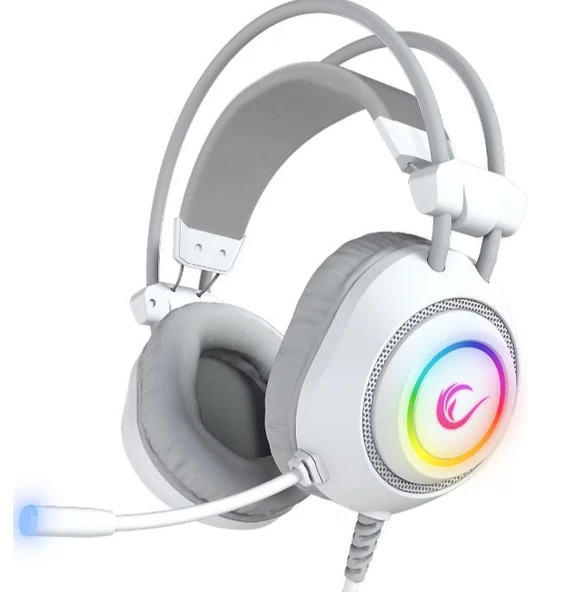 Rampage Raging Plus RM-K19 Beyaz 7.1 USB Kablolu Kulak Üstü Oyuncu Kulaklığı ürün görseli 1