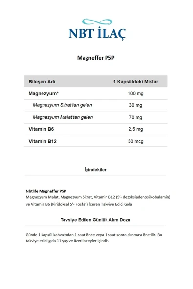 Nbt Life Time Magnezyum 60 Kapsül - Resim 2
