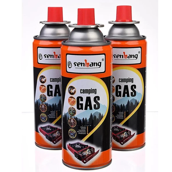 SENBANG Kamp Ocak Gazı Valfli Kartuş 227gr – 3 Adet ürün görseli 1