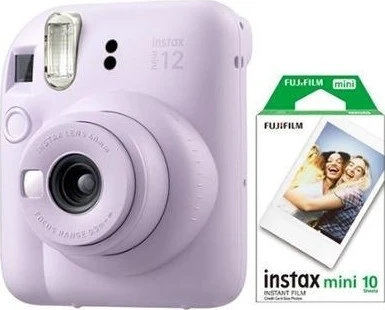 Fujifilm Instax Mini 12 Lila Fotoğraf Makinesi ve 10'lu Mini Film ürün görseli 1