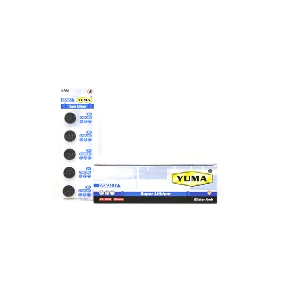 CR-2032 PARA PİL LİTYUM 3V 5Lİ KART YM-92032 (5224) ürün görseli 1