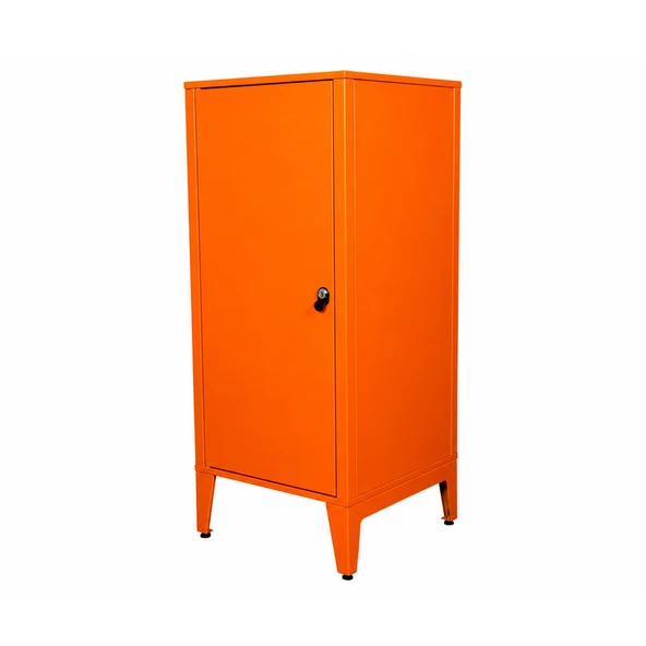 Alfafonet Ziglat Serisi Kilitli Metal Home Office Dolabı Metal Kapaklı Turuncu 450x1050x450 mm ürün görseli 1