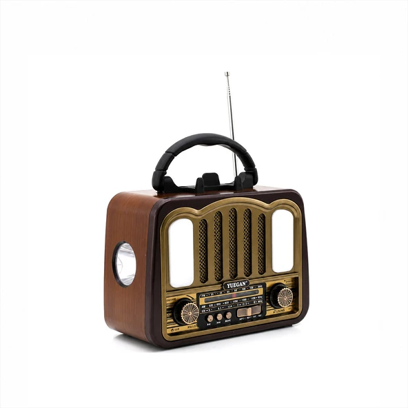ŞARJLI - NOSTALJİ BLUETOOTH İBRELİ FM RADYO MP3 USB - TF PLAYER SPEAKER PL-4702 (5224) ürün görseli 1