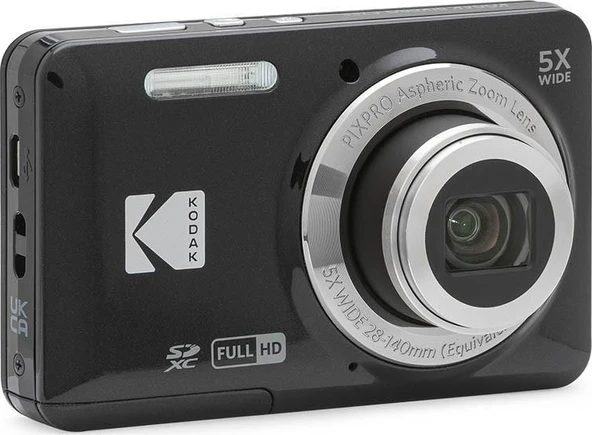 Kodak Friendly Zoom FZ55/5x Yakınlaştırma Dijital Fotoğraf Makinesi-Siyah ürün görseli 1