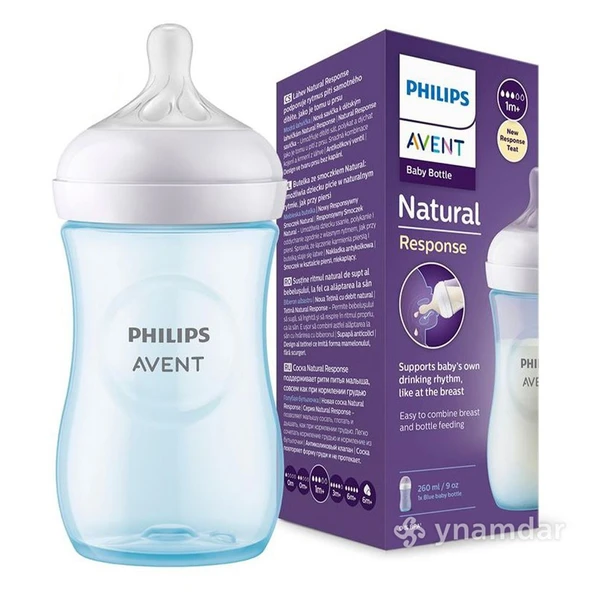 Philips Avent Natural Response PP Pembe Biberon 1+ Ay 260 ml SCY903/11 ürün görseli 1