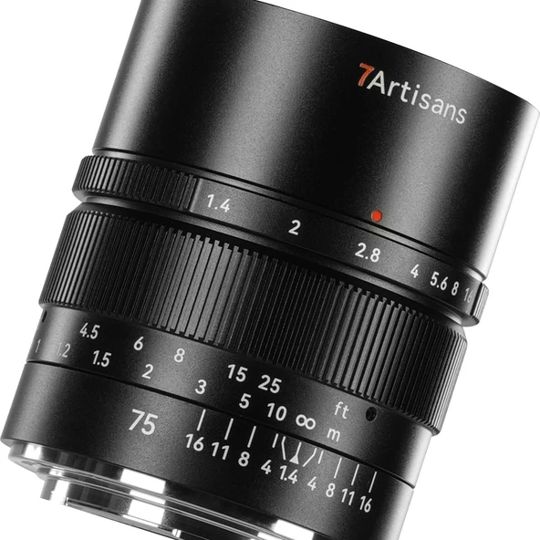 7Artisans 75mm F1.4 FullFrame Sony (E Mount)Lens - Resim 3