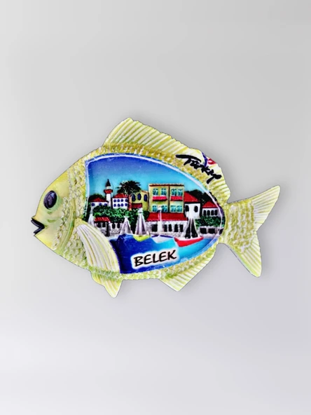 BELEK Polyester Kabartmalı Magnet 8,5 x 6 cm Dekoratif Hediyelik Buzdolabı Süsü (Kod:1472) ürün görseli 1